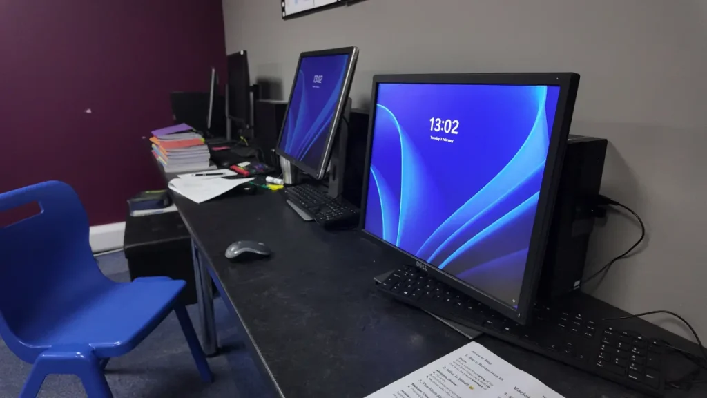 SEND school Wolverhampton computer lab for digital skills and student learning