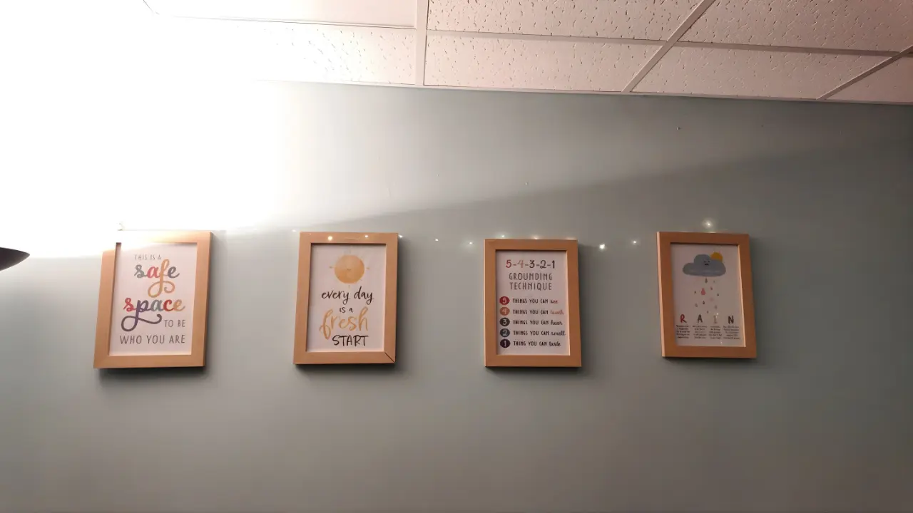 SEND school Wolverhampton calm classroom environment with student wellbeing posters