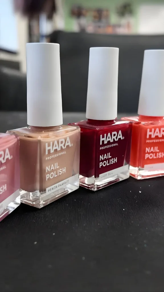 Beauty and nail care products used in vocational SEND learning and practical skills training